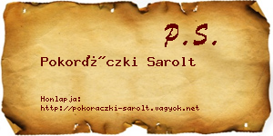 Pokoráczki Sarolt névjegykártya
